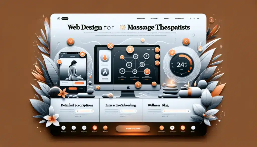 Showcasing the features and user experience enhancements of a massage therapist's website, including detailed service descriptions, interactive appoinments etc